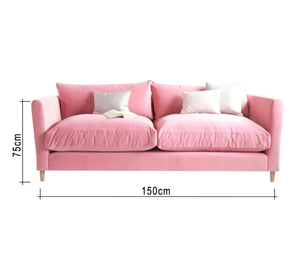 Double pink sofa