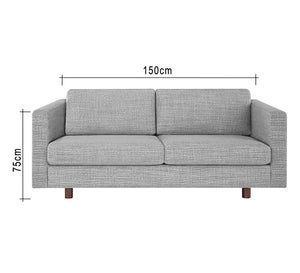 Sofa with double cushions