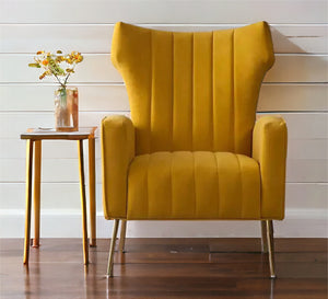 Yellow decorative armchair