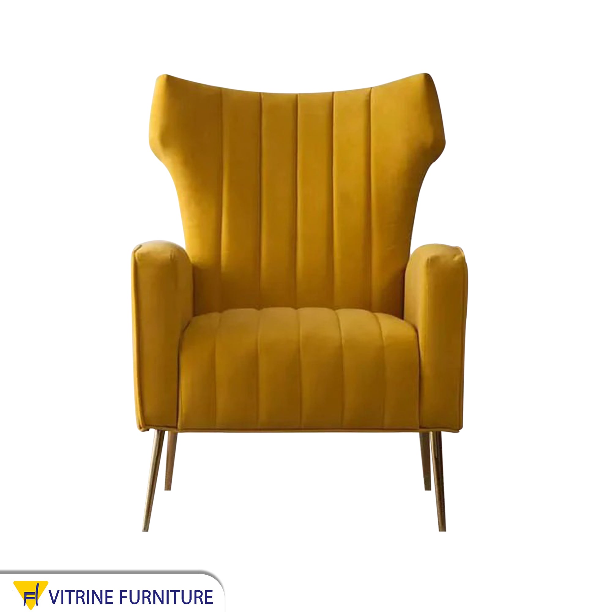 Yellow decorative armchair