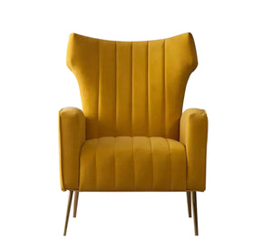 Yellow decorative armchair