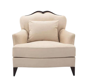 Beige footstool