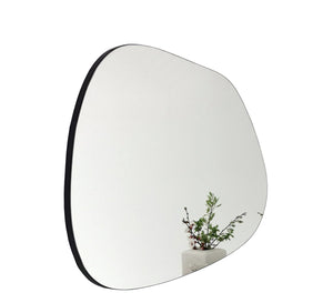 Oval mirror with curvy edges