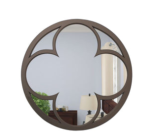 Elegance Reflect: Rose-Infused Circular Mirror