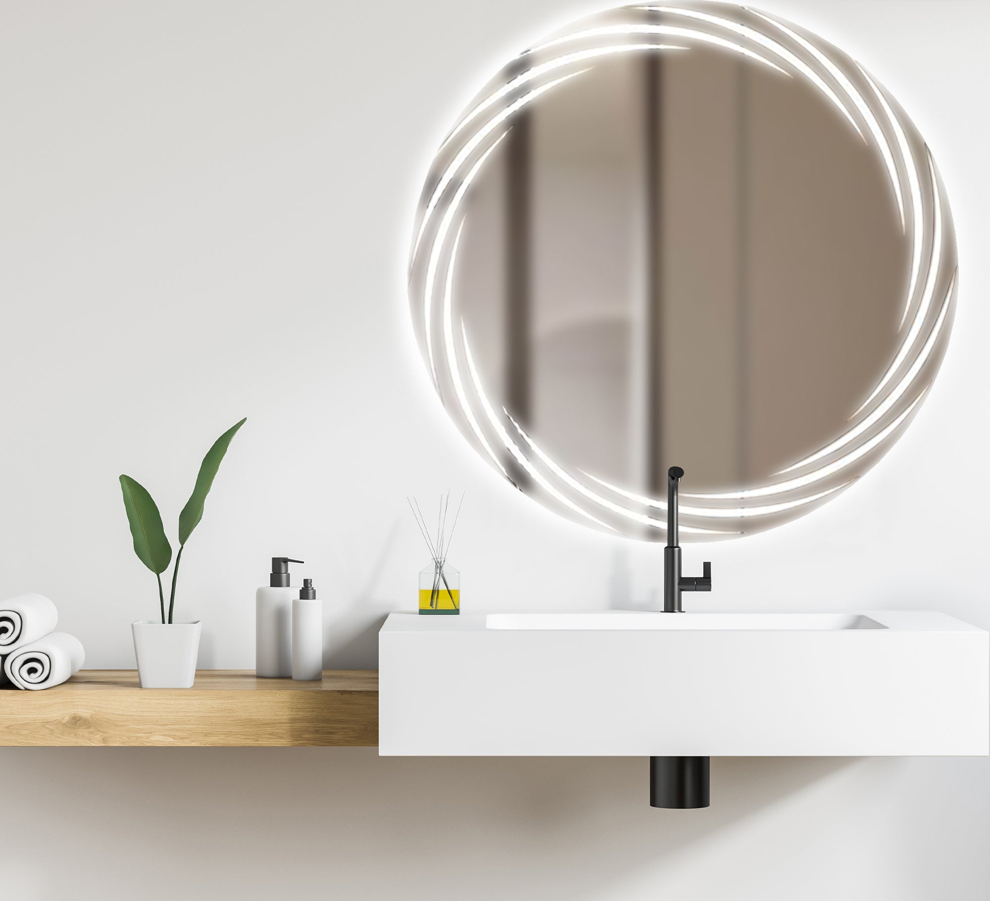 LED bathroom mirror