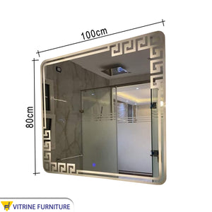 The best square LED mirror