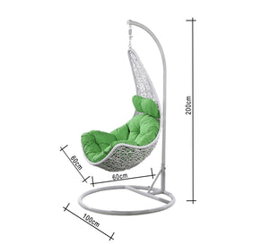 Hanging swing chair without sides