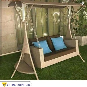 Home swing with side tables