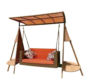 Home swing with side tables