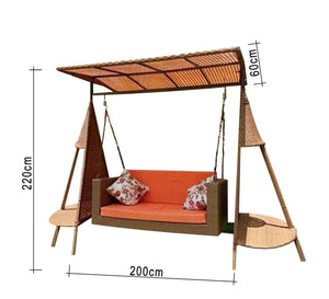 Home swing with side tables