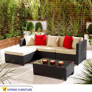 Outdoor rattan garden seating