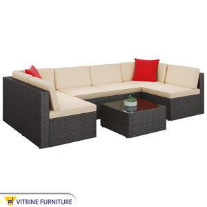 Complete outdoor VIP seating set