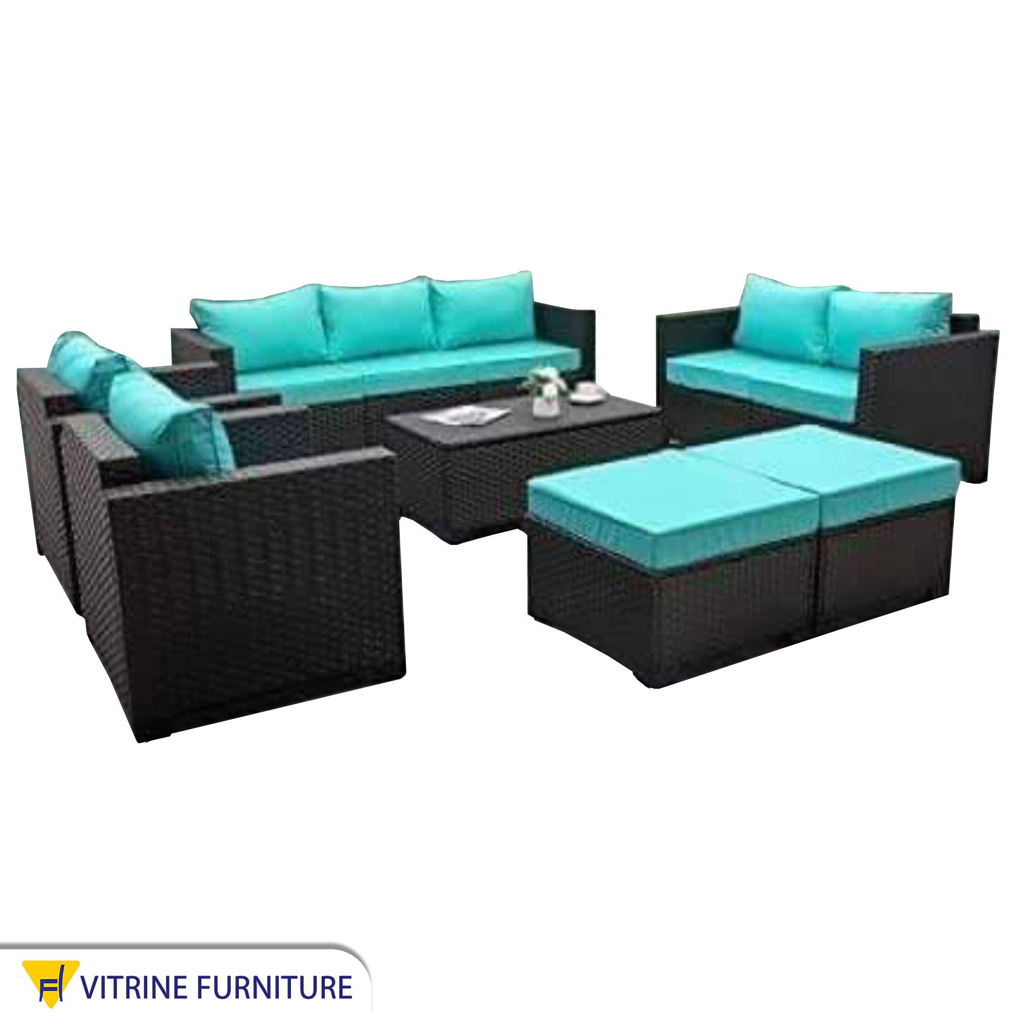 VIP seating set of sofas and chairs