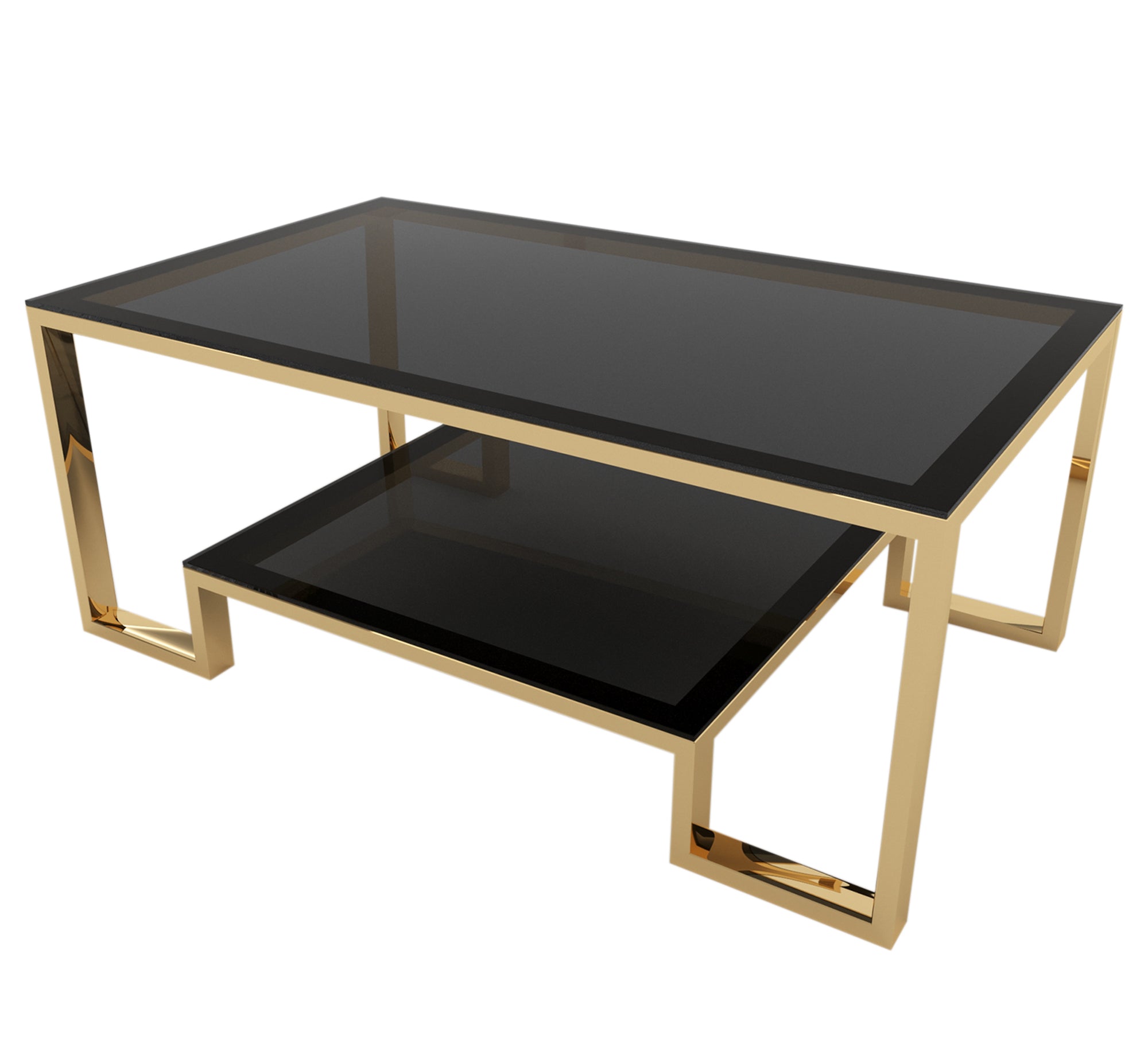 Center table with two different sized surfaces