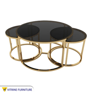 Set of three center tables