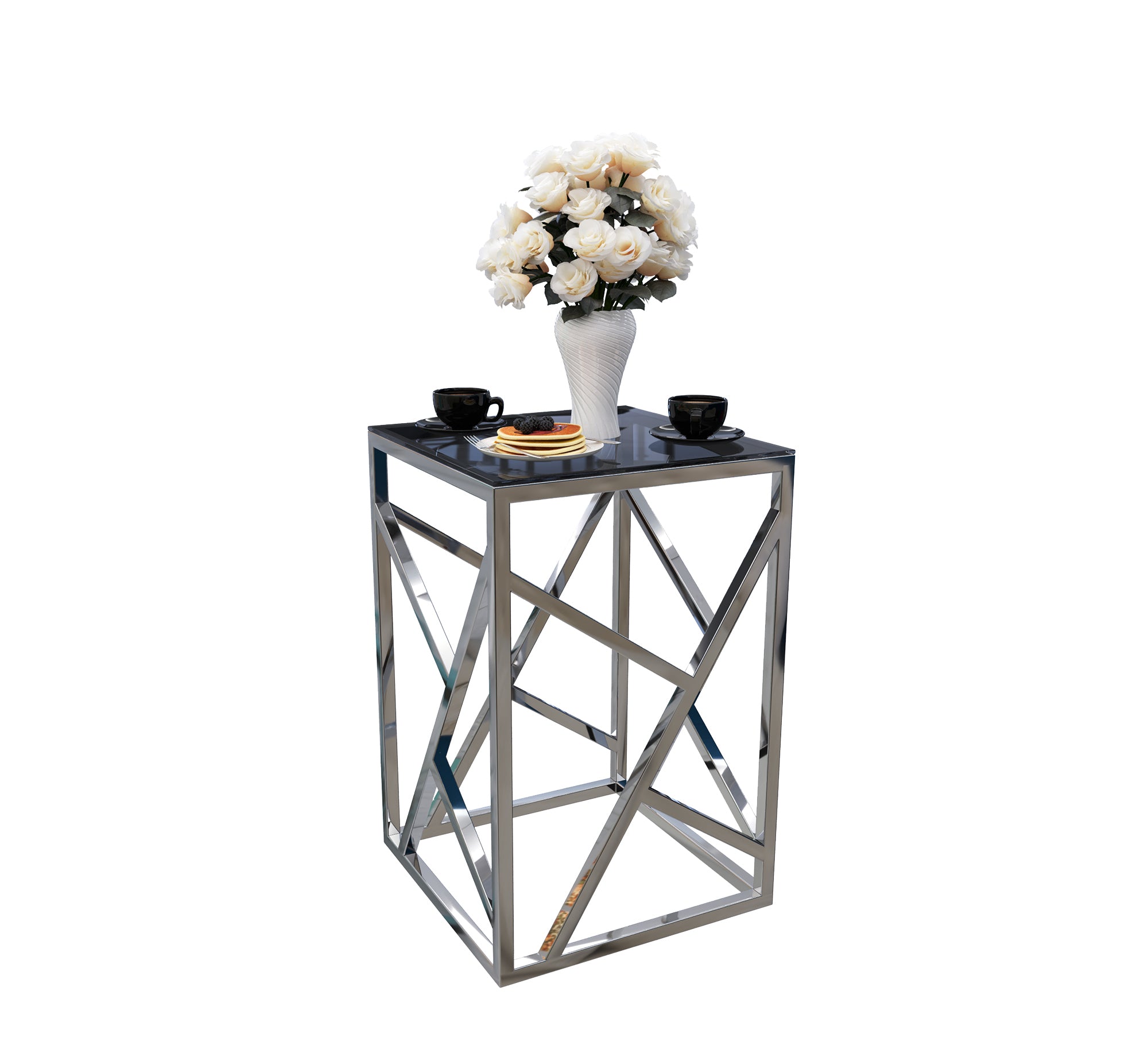 Square steel table