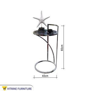 طاولة جانبية بسطح دائري انيقة