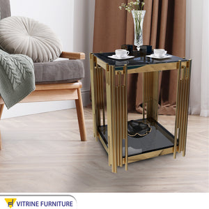 Square side table