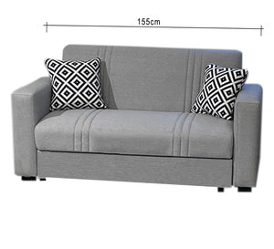 Two-Chair Sofa: Stylish & Comfortable in Gray