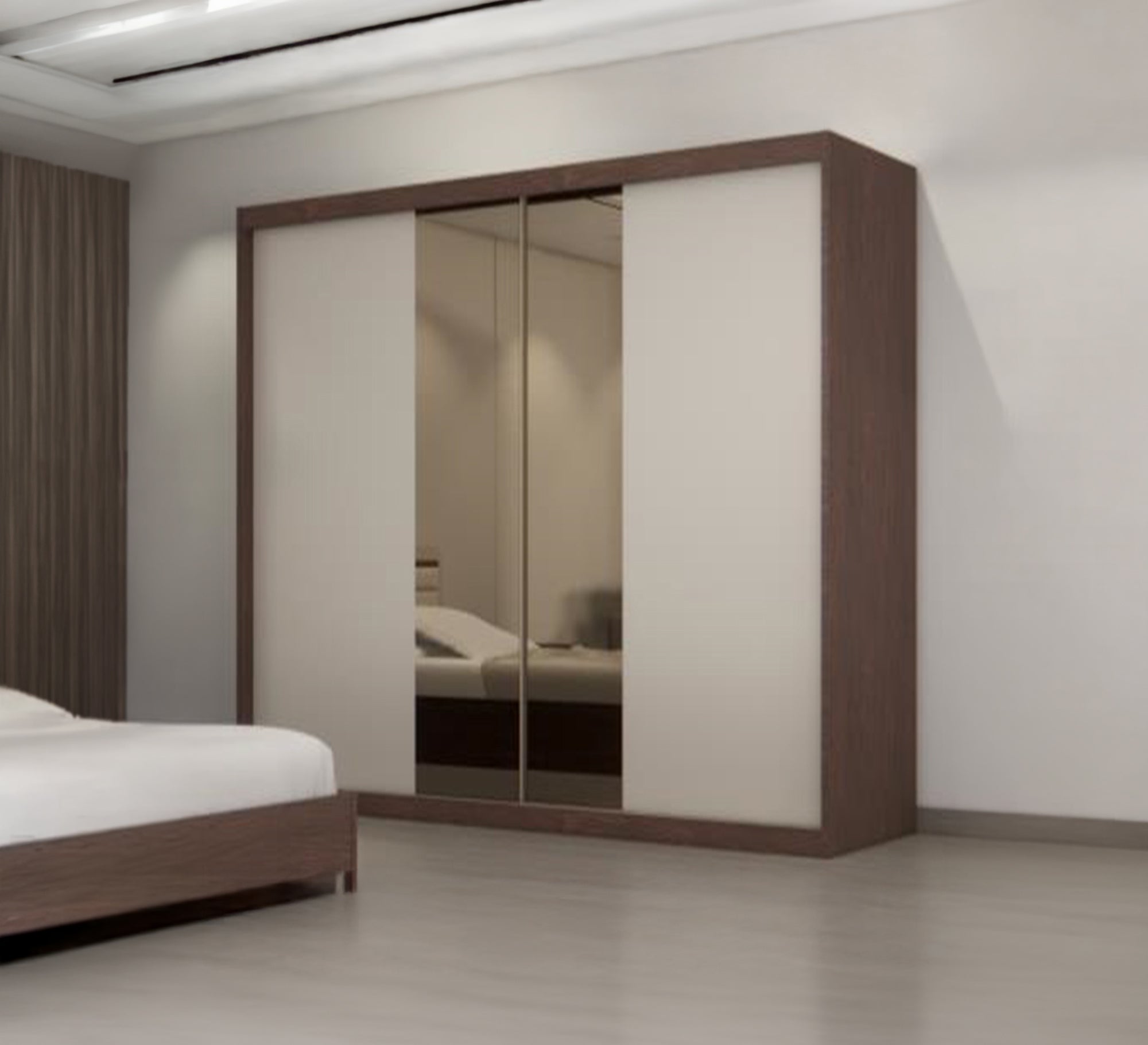 Sliding bedroom wardrobe