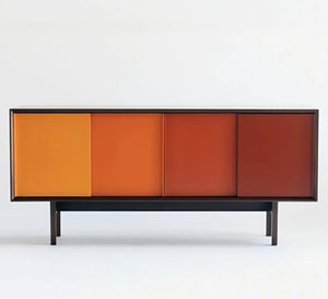 TV unit in warm gradient colours