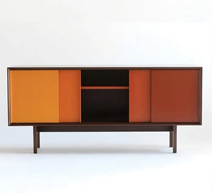 TV unit in warm gradient colours