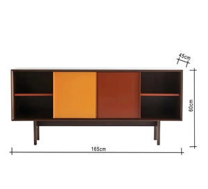 TV unit in warm gradient colours