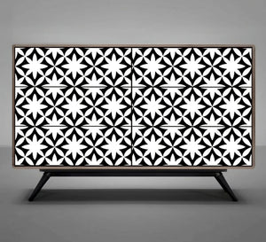 Black & White Wooden Buffet