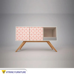 Simple 60s Style with geometric shapes Console