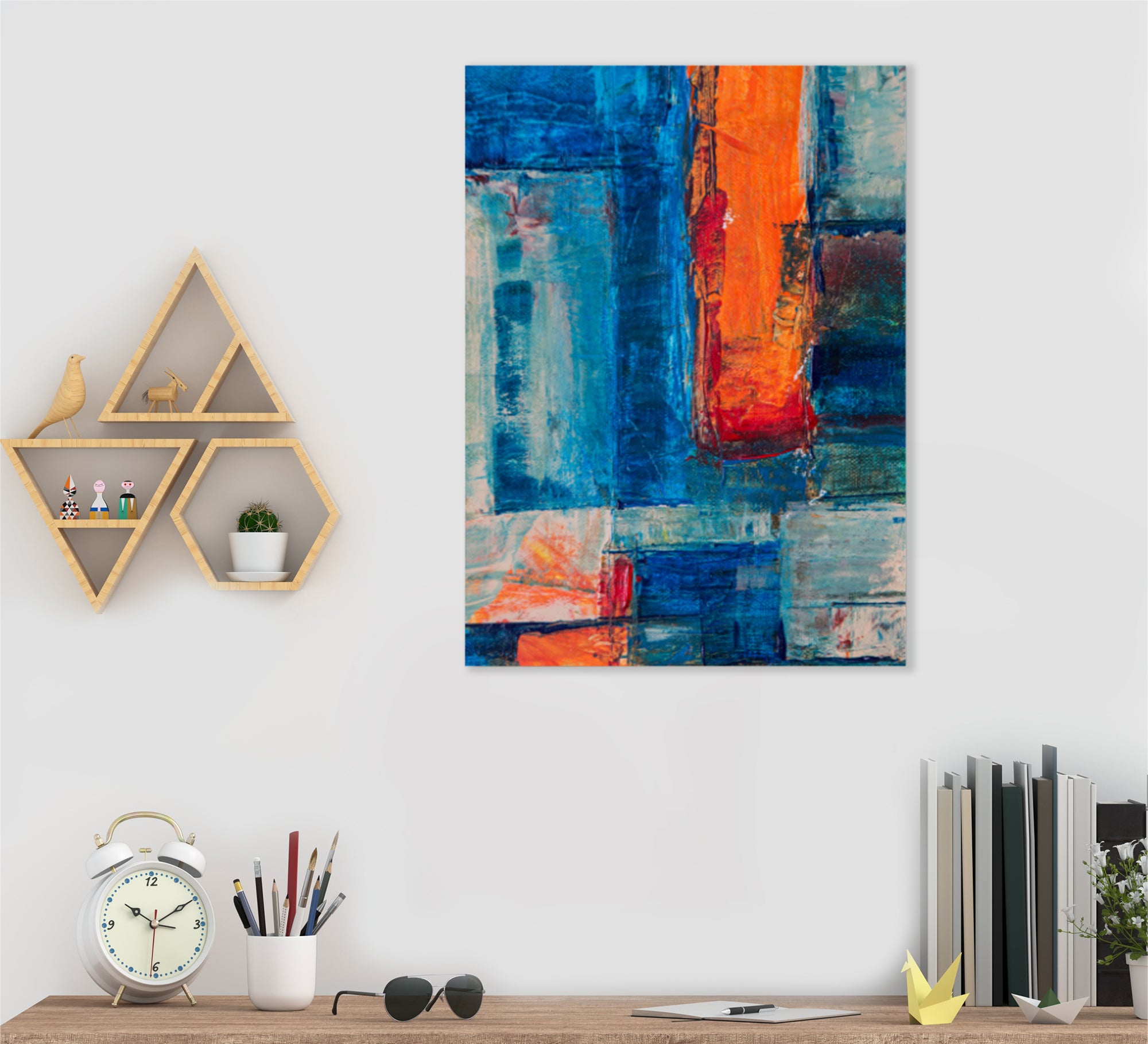 Tableau with an elegant abstract design