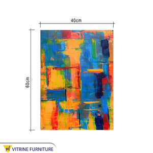 لوحة فنية بالوان زاهية