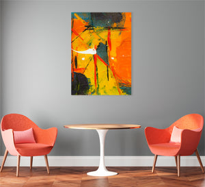 A tableau with cheerful fiery colors