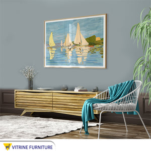 Tableau for a group of sailboats