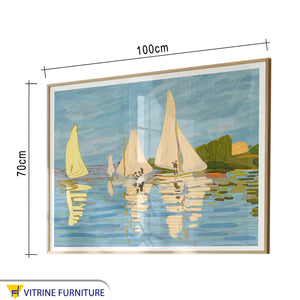 Tableau for a group of sailboats