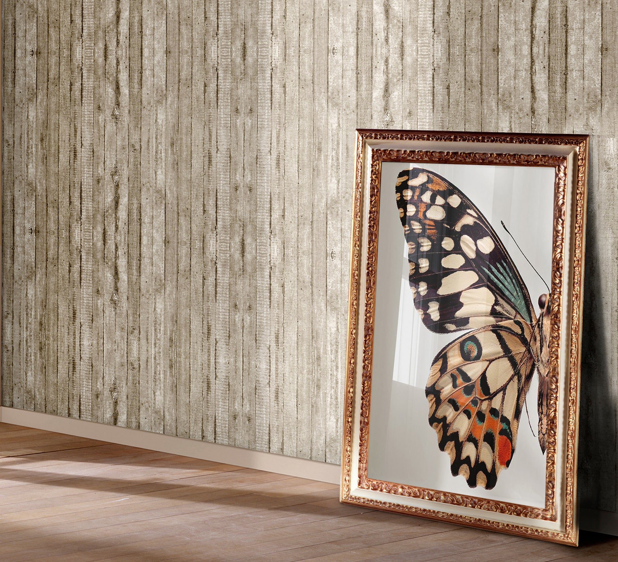 Wall painting of a large butterfly