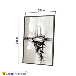 Ship dashboard with black frame