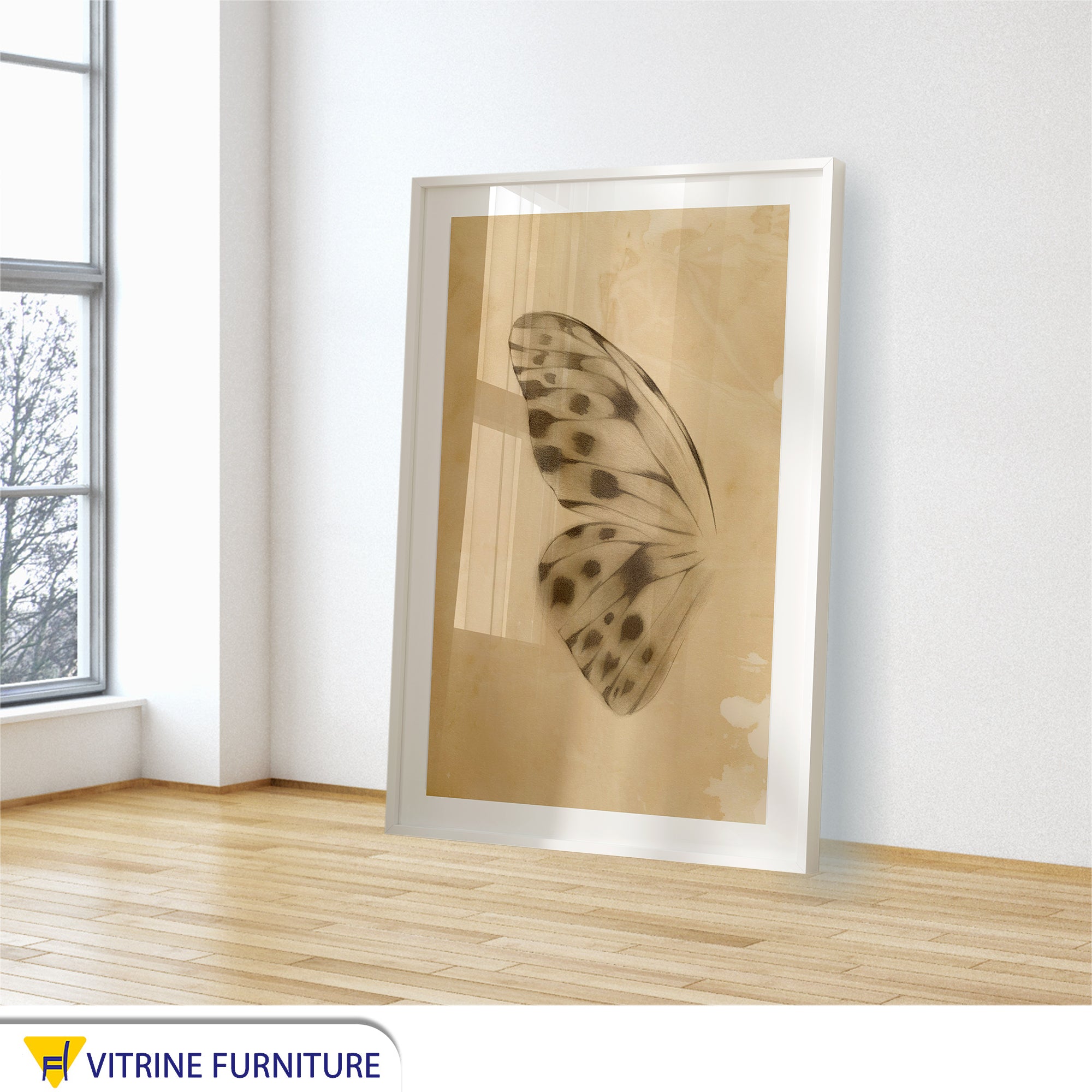 A painting of a small butterfly's wing