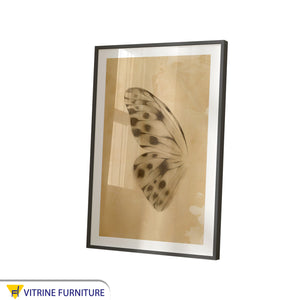 Frame of a butterfly wing with a black frame