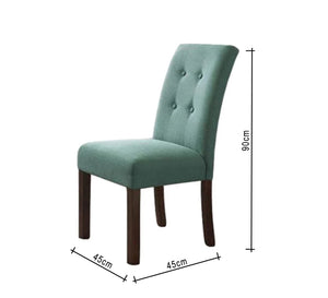 Dining chair with upholstered seat