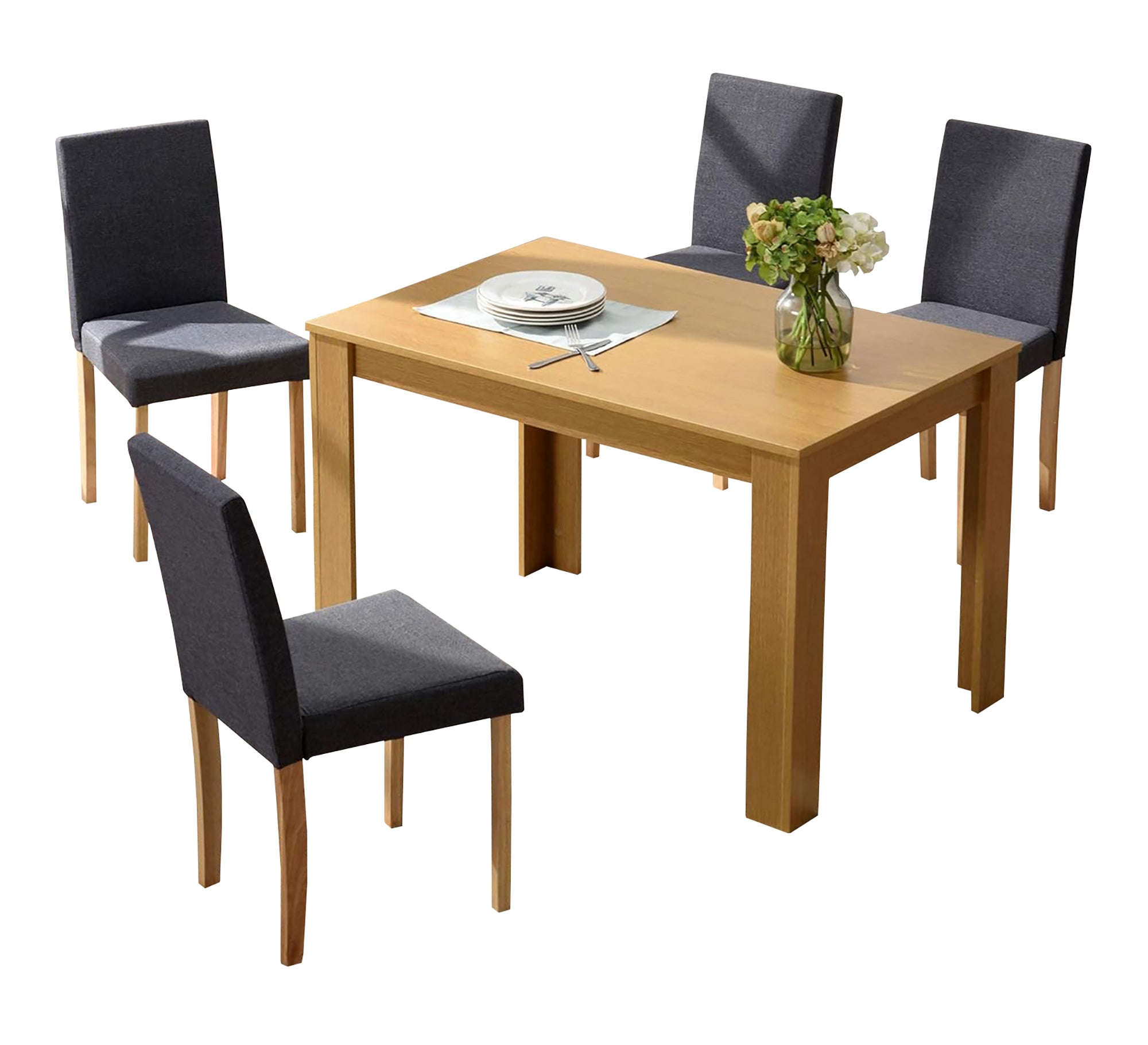 Modern dining table with 4 chairs