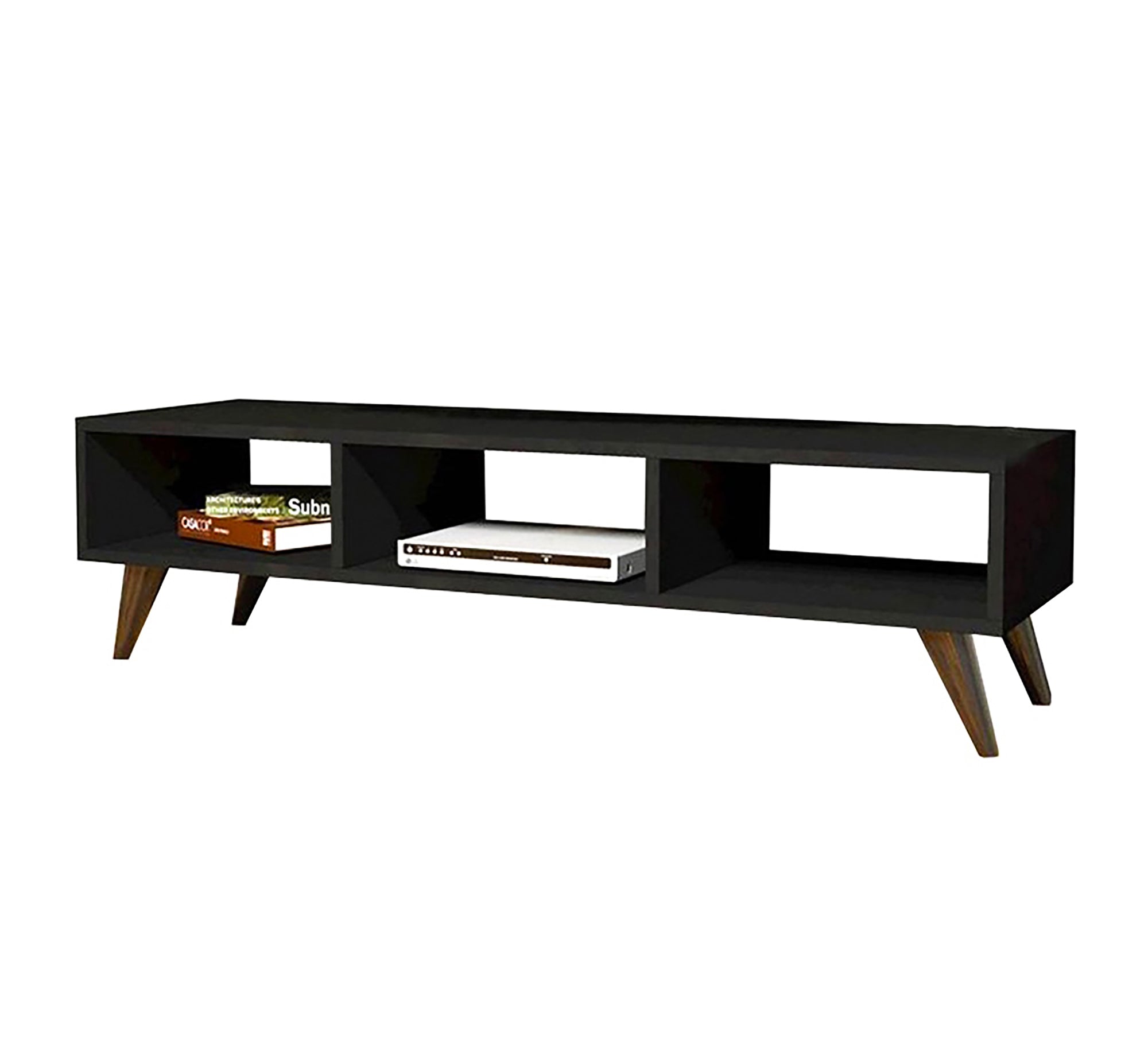 Black TV stand 120 cm