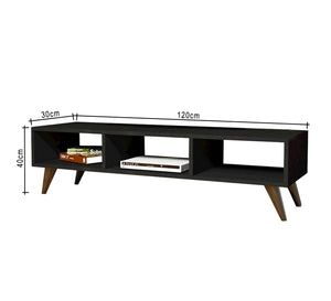 Black TV stand 120 cm