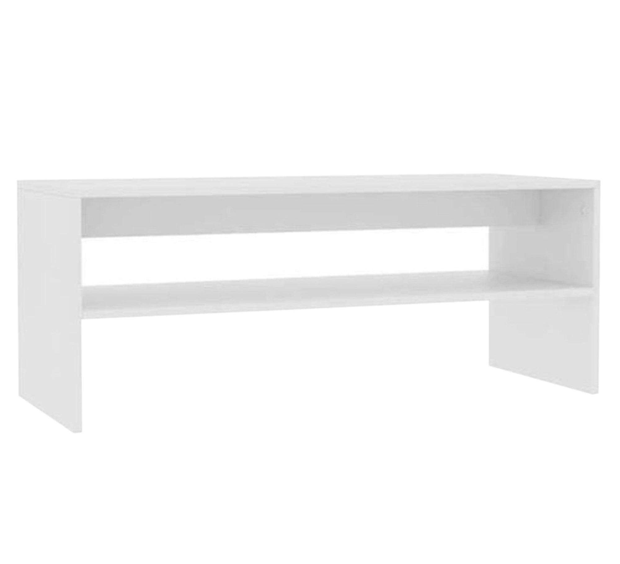 Open white coffee table