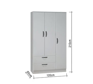 3-door cupboard and 2 drawers