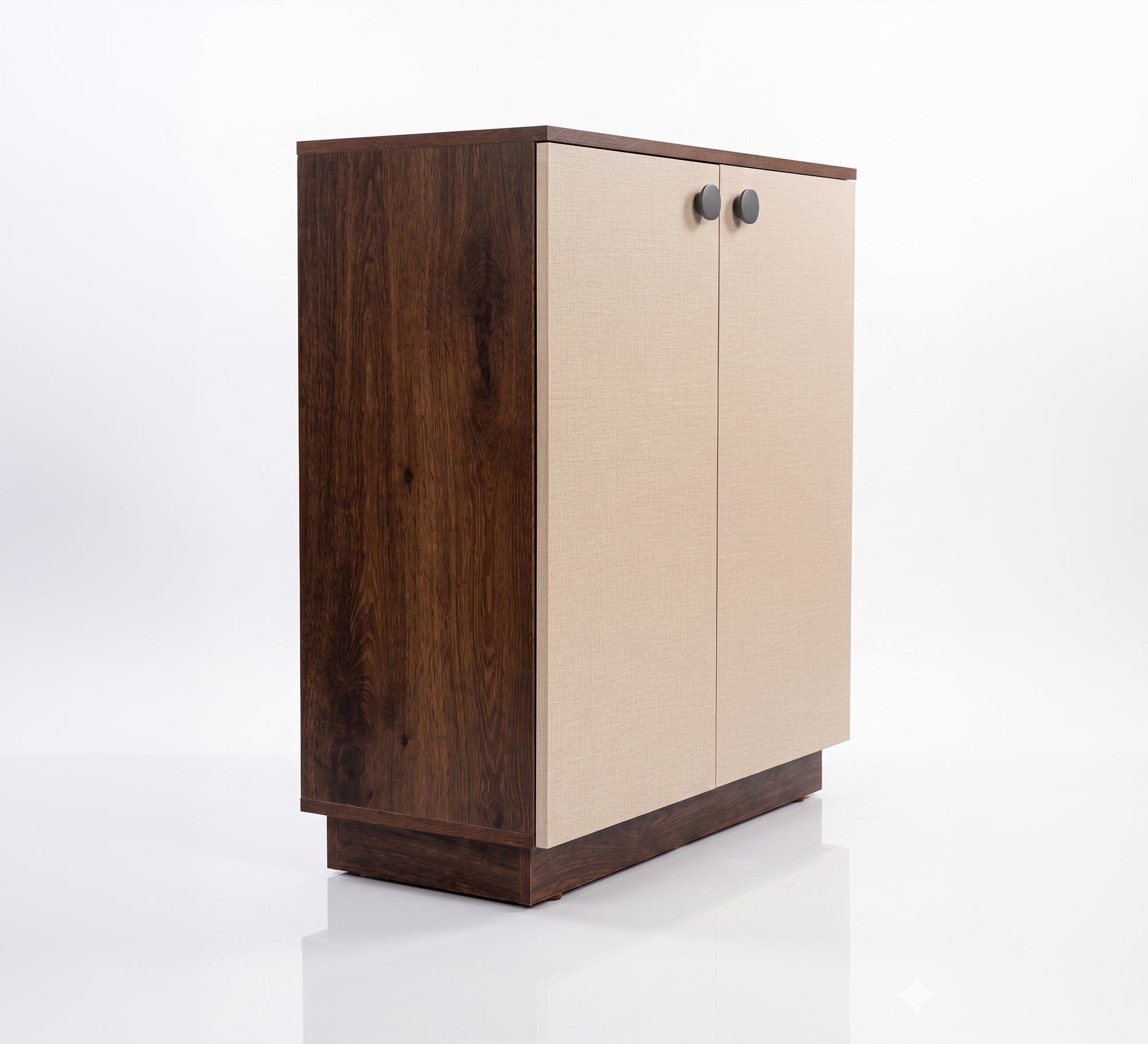 Elegant double-door shoe rack