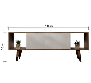 Stylish TV table with elegant wooden legs