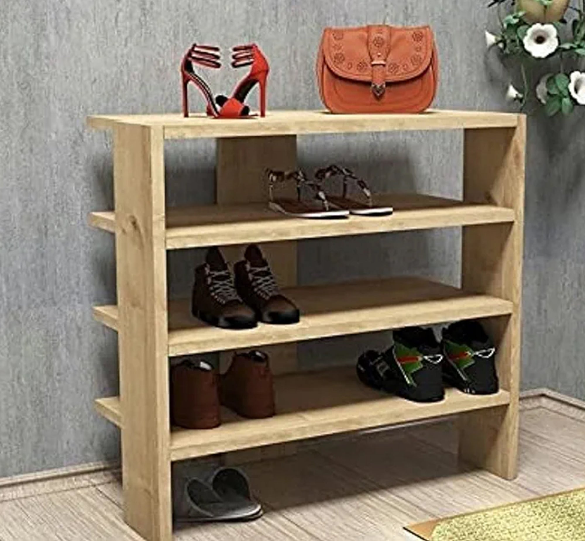 Openshelf shoe cabinet