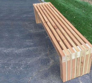 Wooden bench