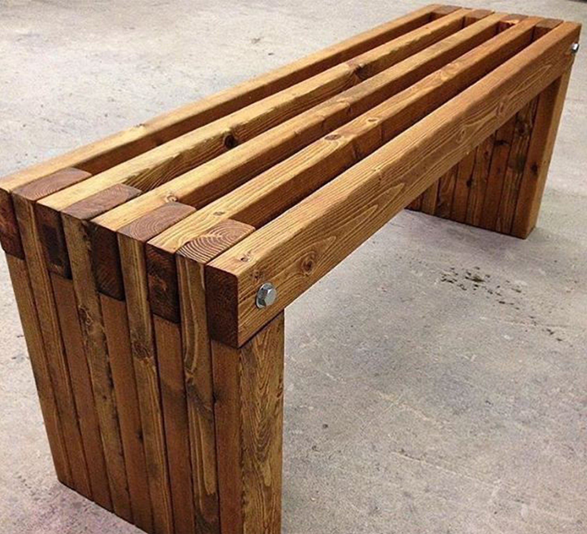 Wooden bench