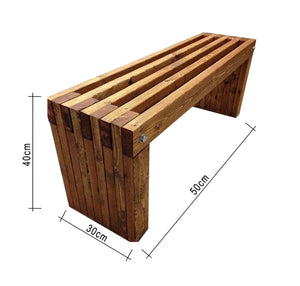 Wooden bench